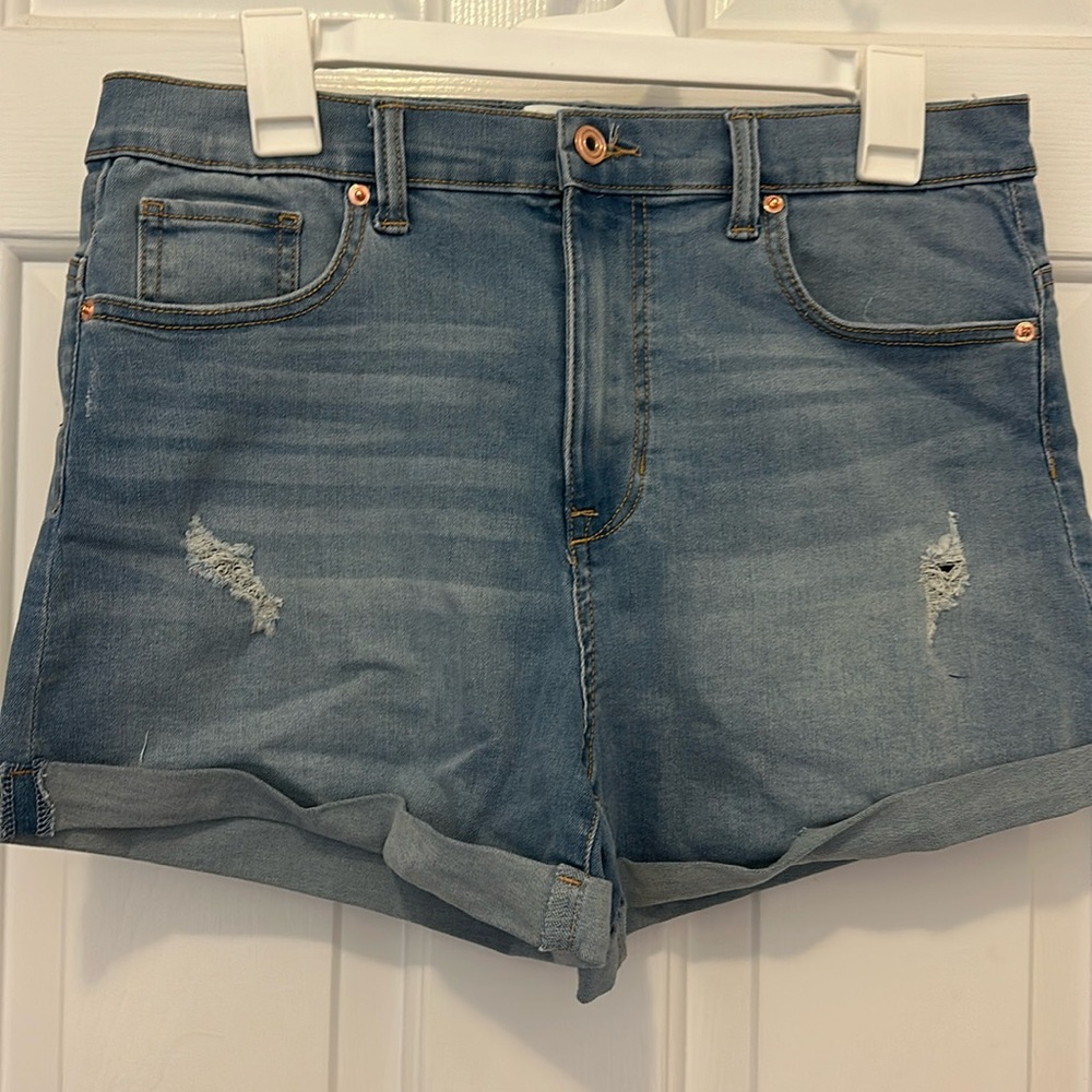 Light Wash Regeneration by Celebrity Pink Denim Shorts